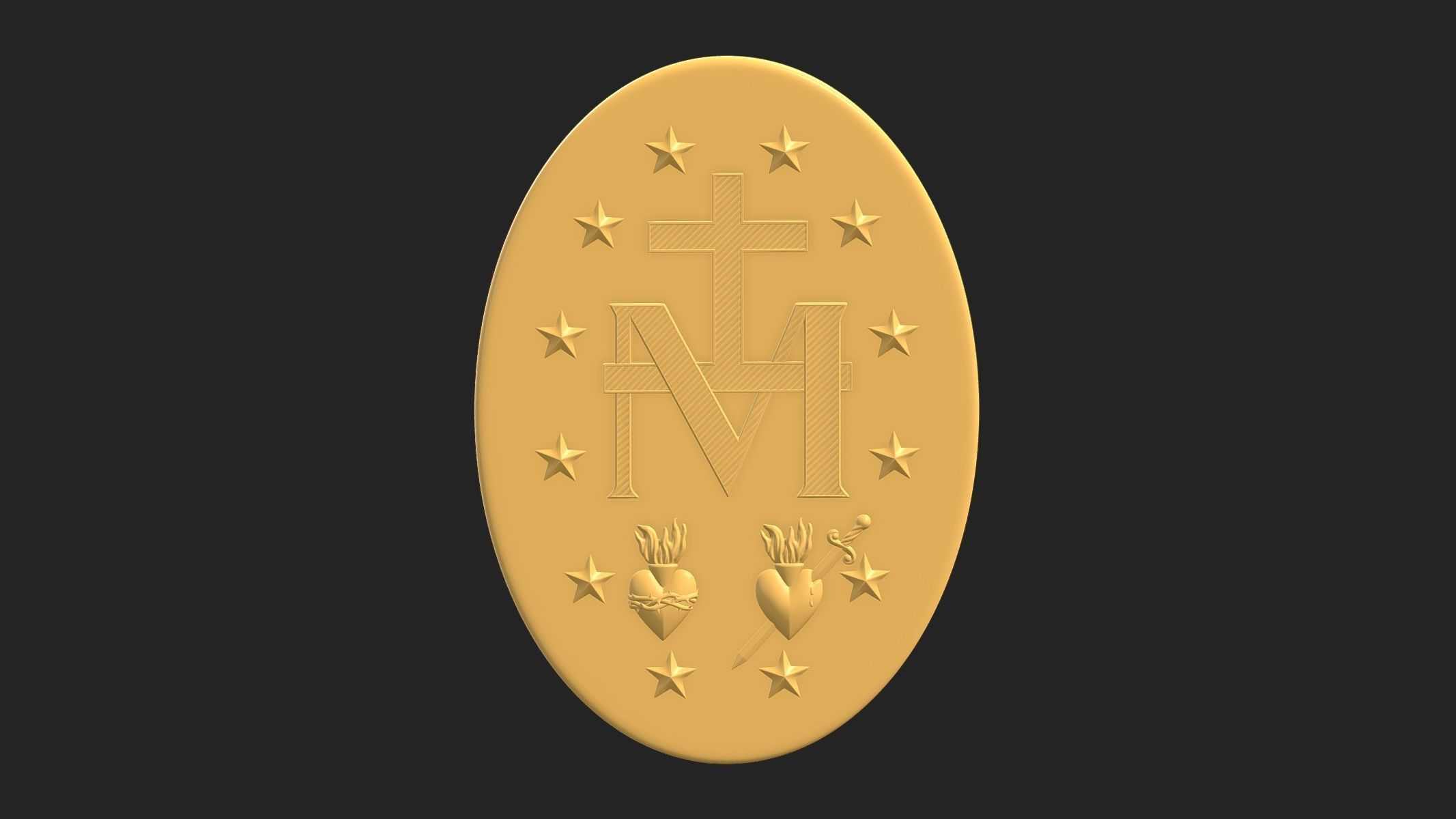 Virgen Milagrosa Miraculous 3D print model_14