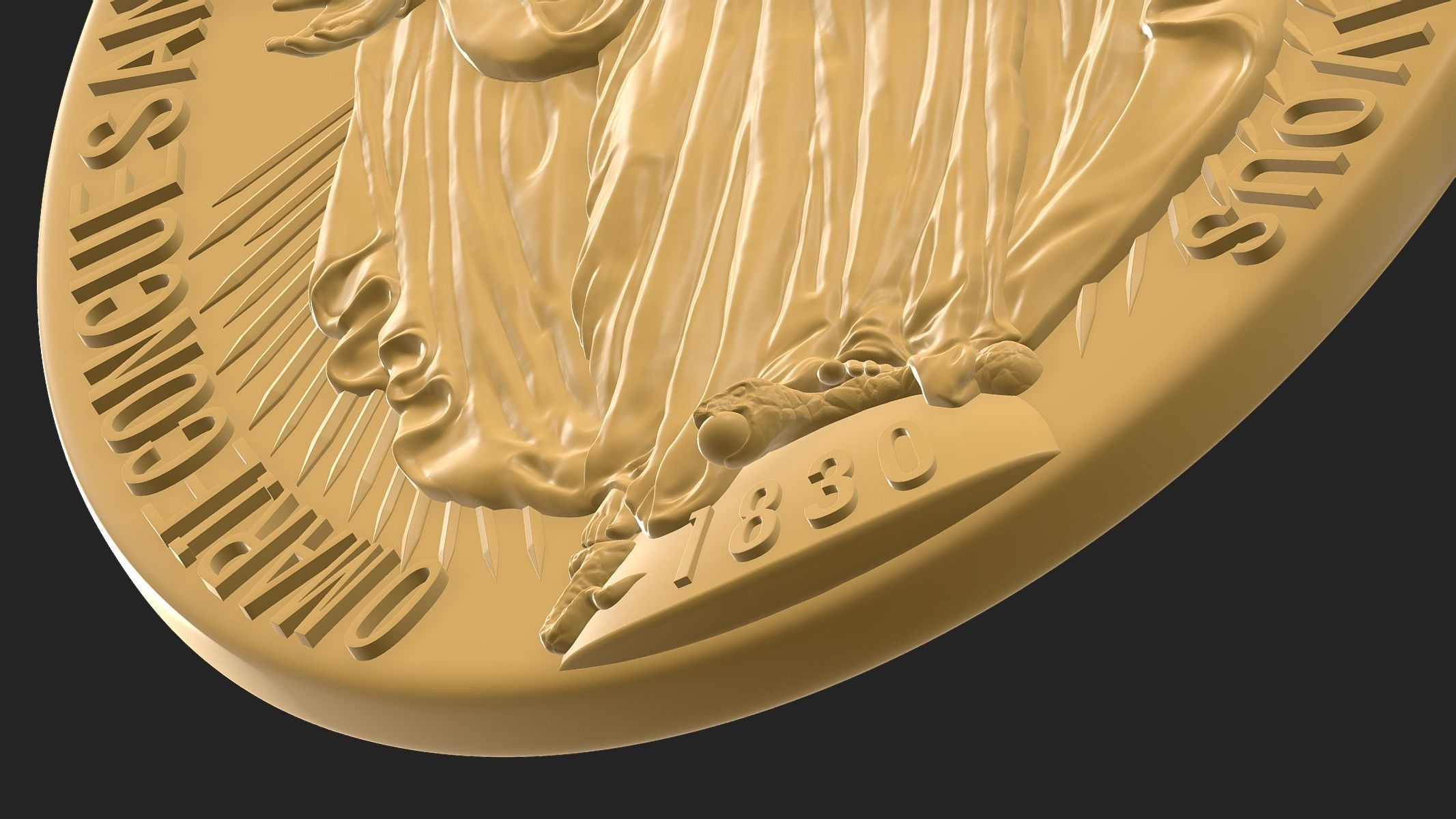 Virgen Milagrosa Miraculous 3D print model_11