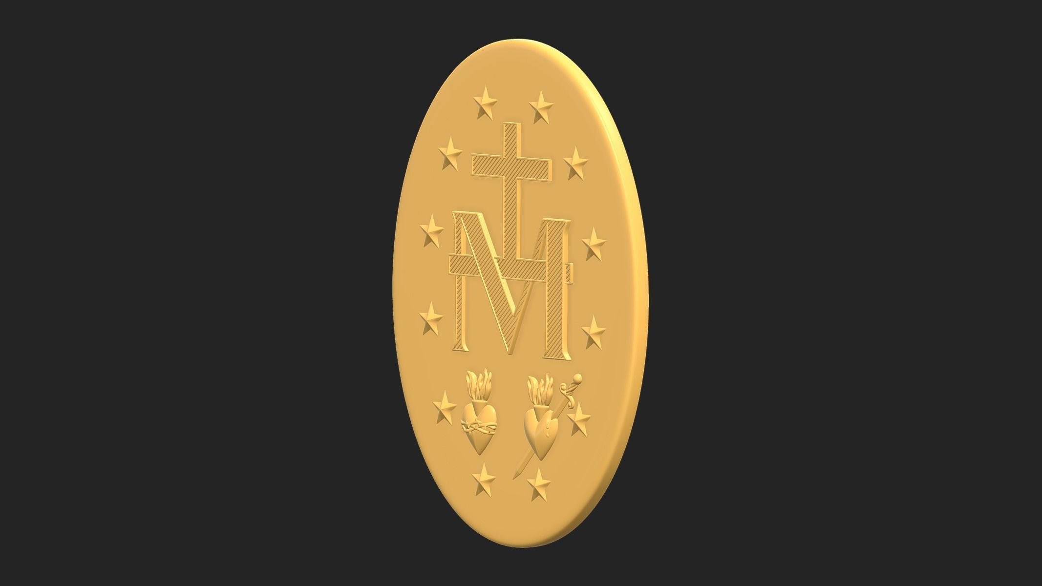 Virgen Milagrosa Miraculous 3D print model_13