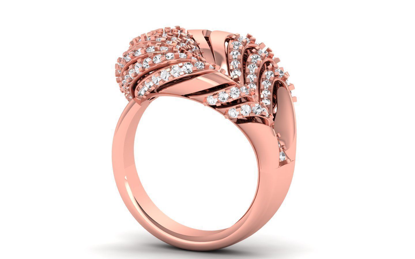 Wedding Solitaire  Ring 3D print model_2