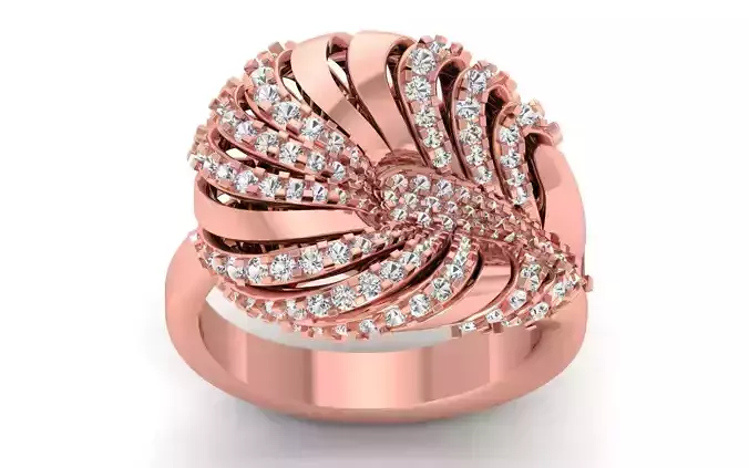  Wedding Solitaire  Ring 3D print model