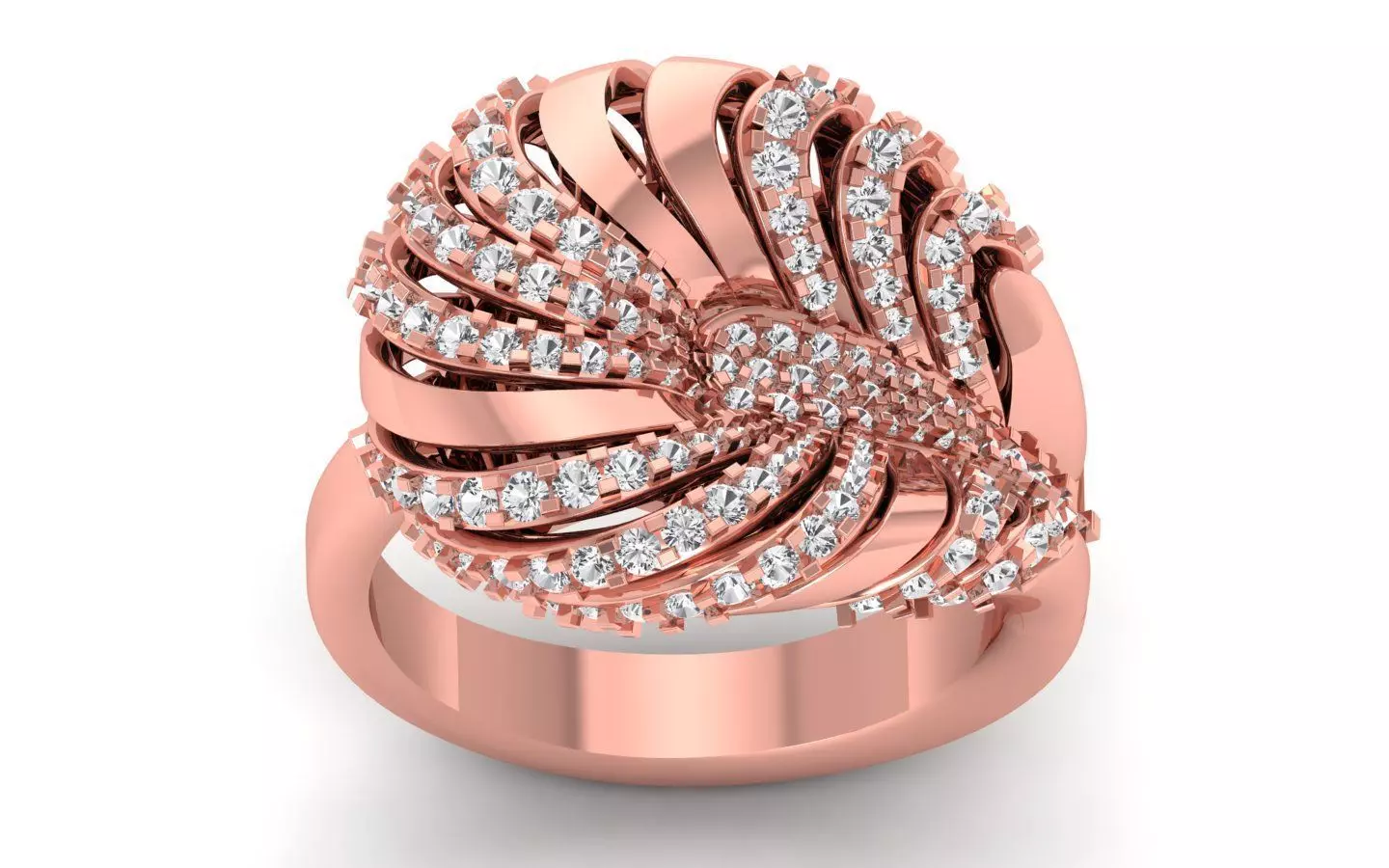  Wedding Solitaire  Ring 3D print model_0