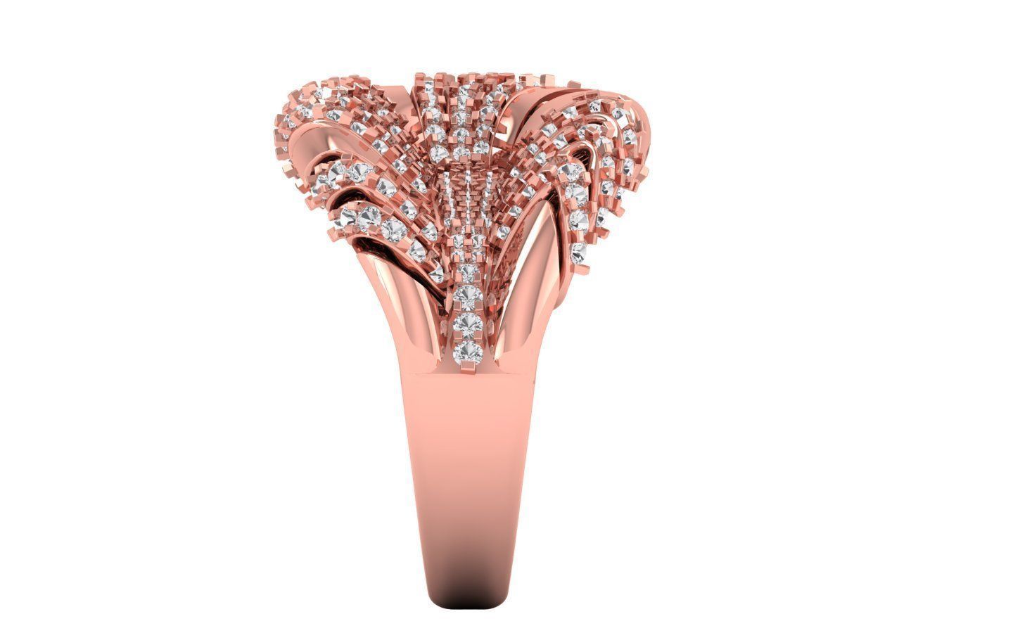  Wedding Solitaire  Ring 3D print model_1