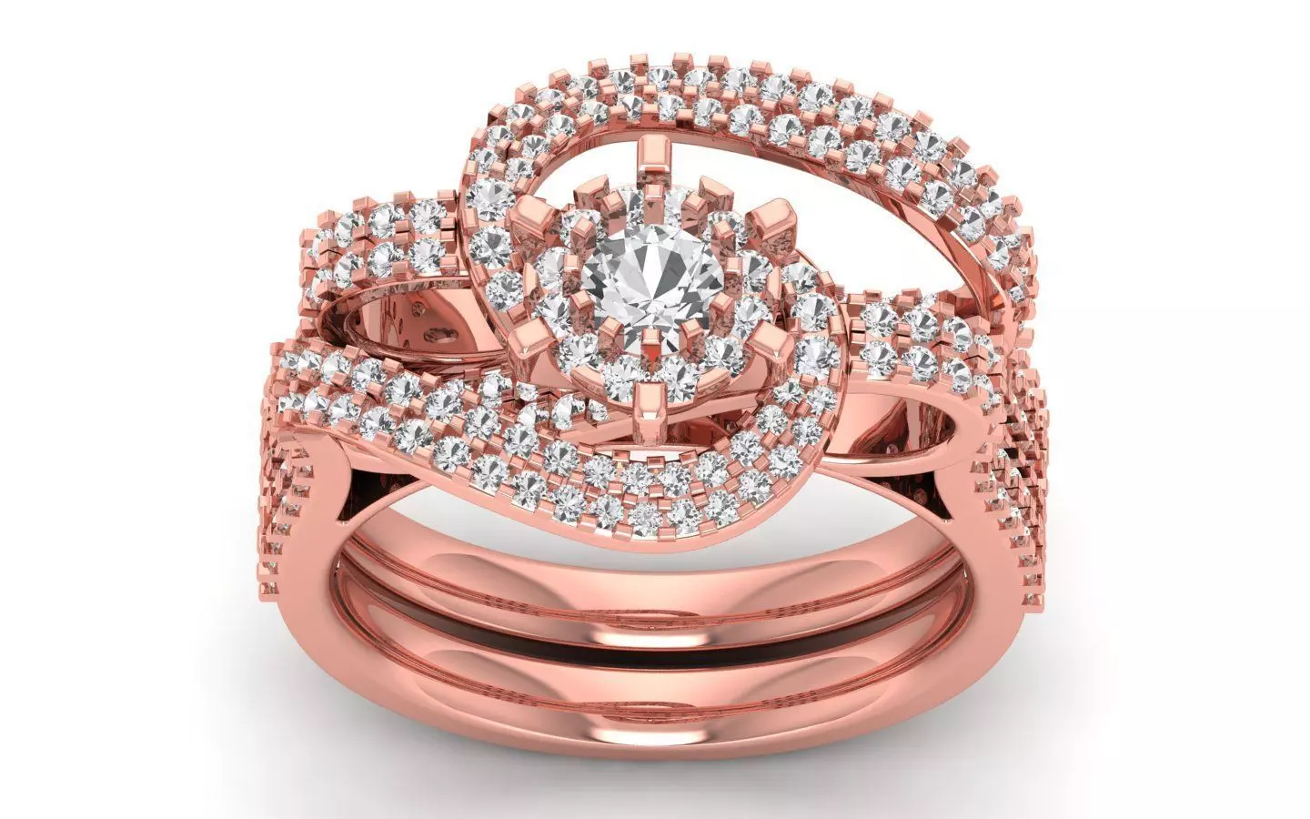  Wedding Solitaire  Ring 3D print model_0