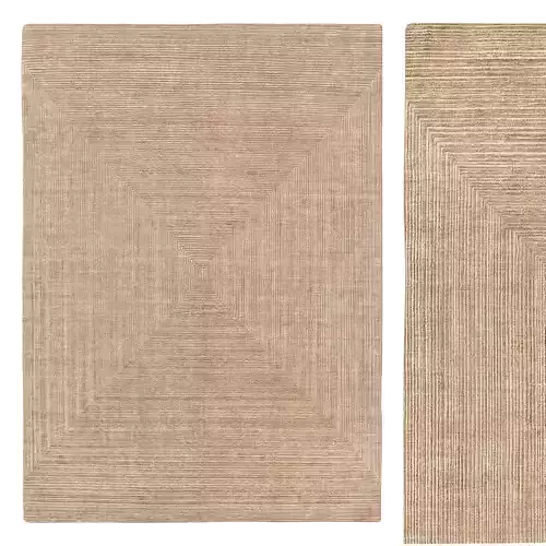 ODISHA HAND-KNOTTED SILK and WOOL RUG