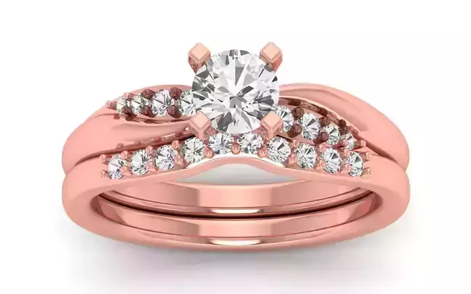   Wedding Solitaire  Ring 3D print model