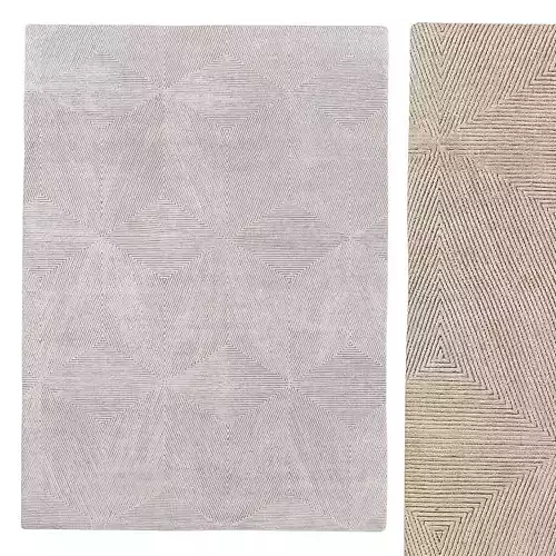 KAVERI HAND-KNOTTED WOOL and SILK RUG