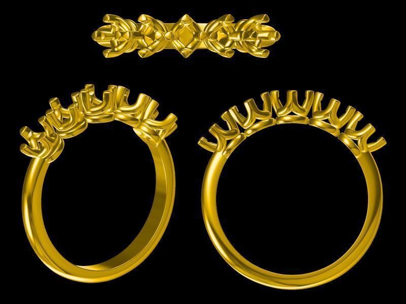 ring design 3D print model_1