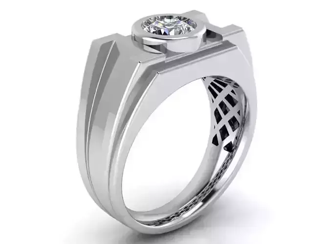 Infinity Style diamond ring 2098 3D print model