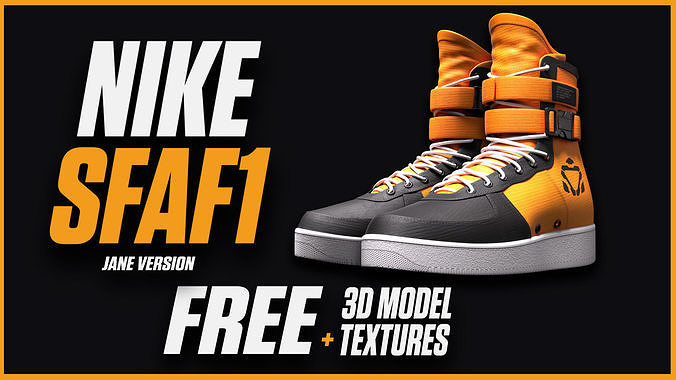 NIKE SF AF1 Shoes Free 3D model