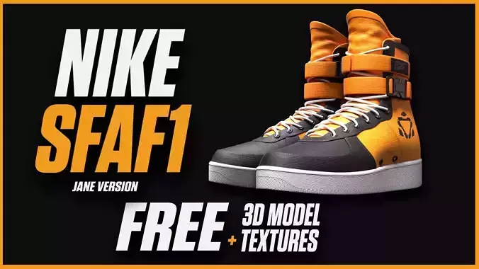 NIKE SF AF1 Shoes Free 3D model