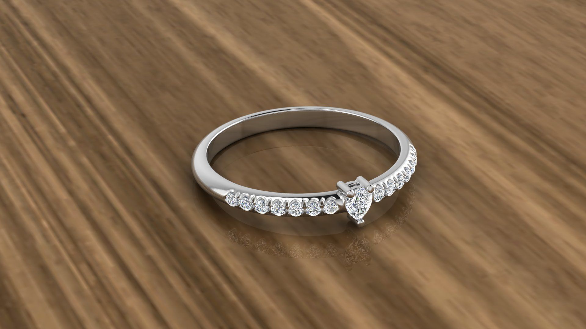 Diamond Jewelry Ring 3D print model_6