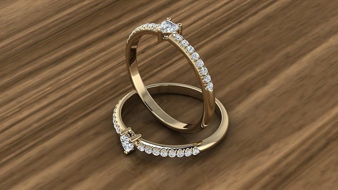 SAJMA two diamond rings Free 3D print model