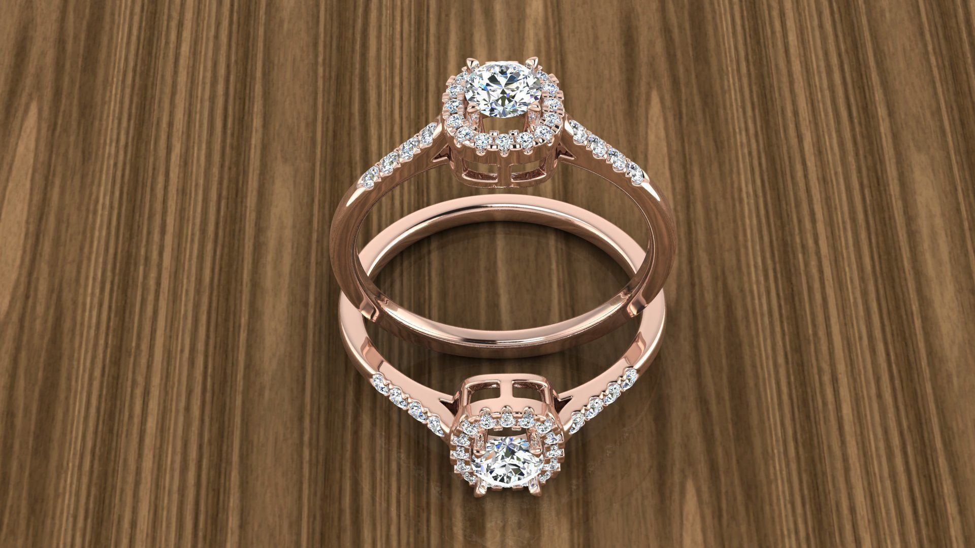 Diamond Jewelry Ring 3D print model_3