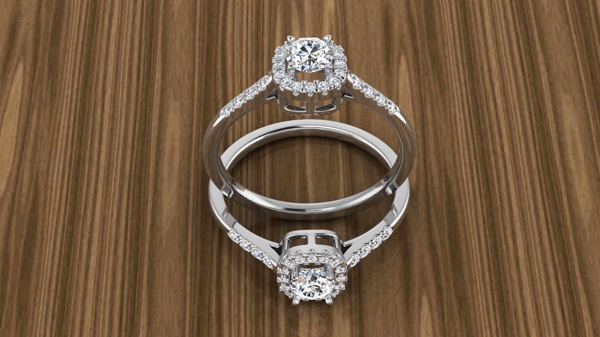 Diamond Jewelry Ring 3D print model_6