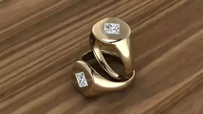 Diamond Jewelry Ring 3D print model