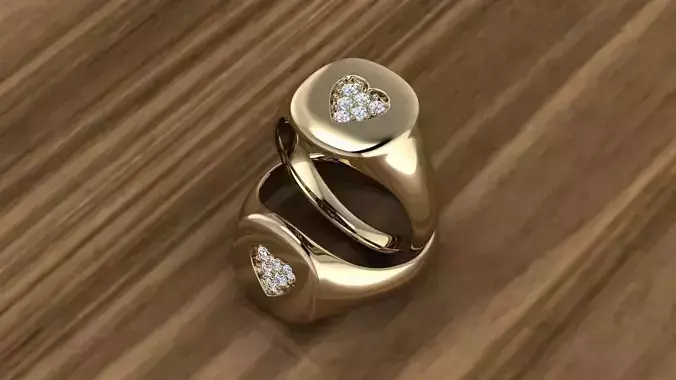 Diamond Jewelry Ring 3D print model