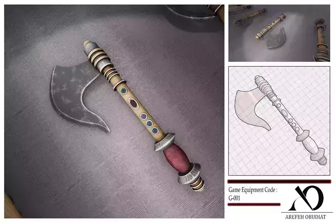 Equipment Game Code G-001 Low-poly 3D model