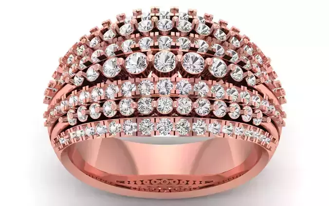  Wedding Solitaire Women Band Ring 3D print model