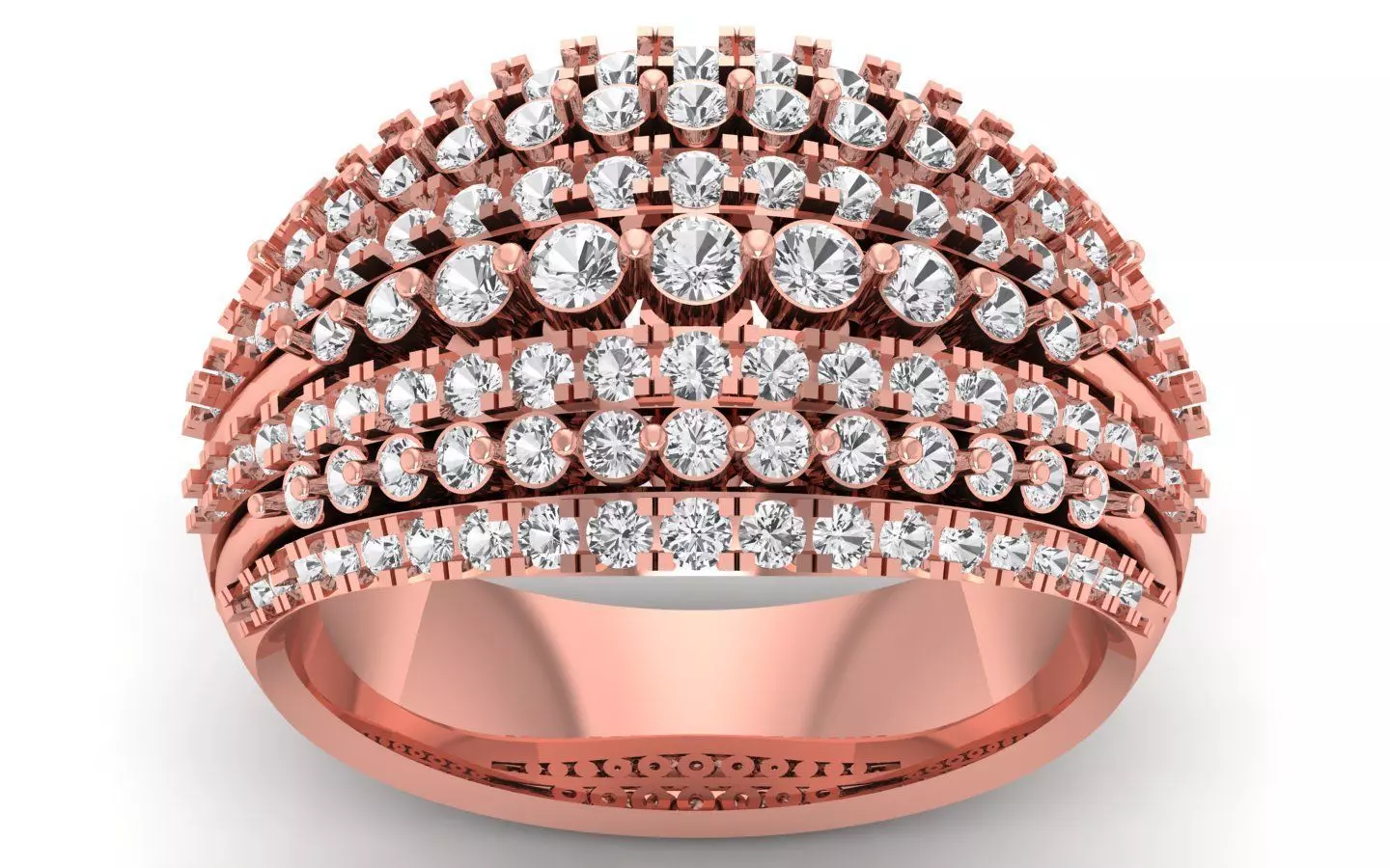  Wedding Solitaire Women Band Ring 3D print model_0