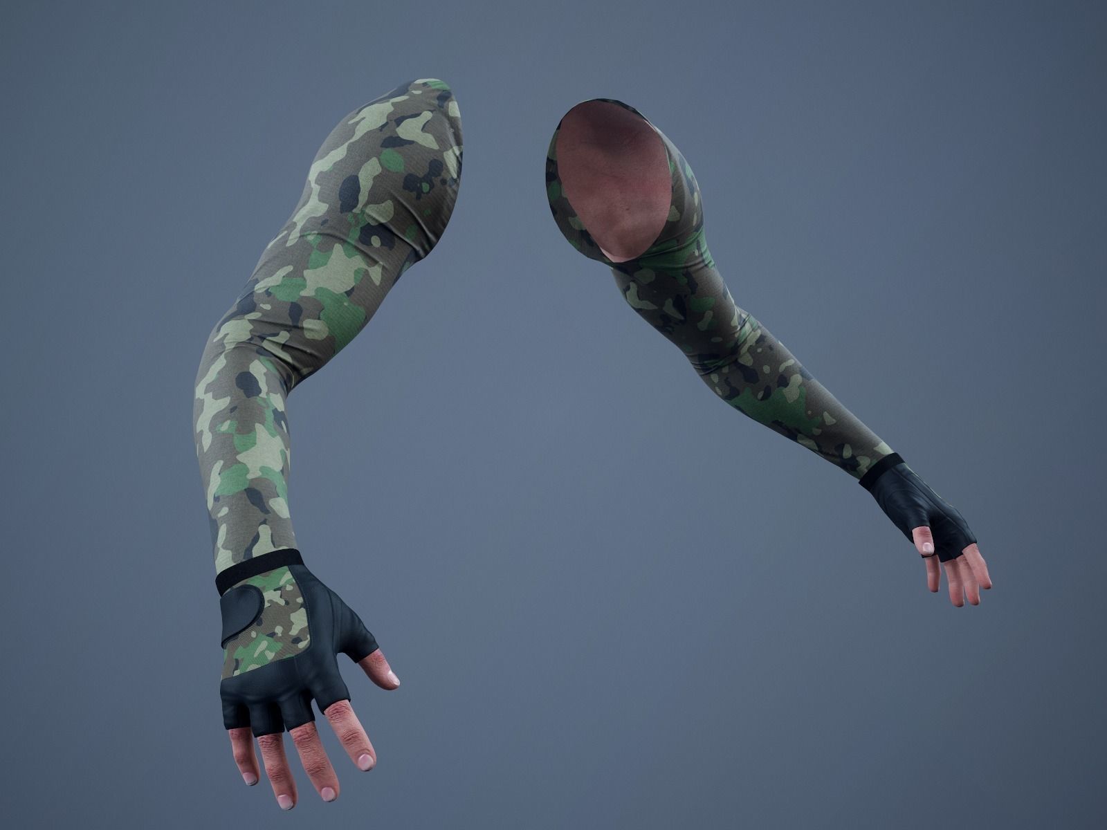 FPS First Person Arms - 01 Low-poly 3D model_3