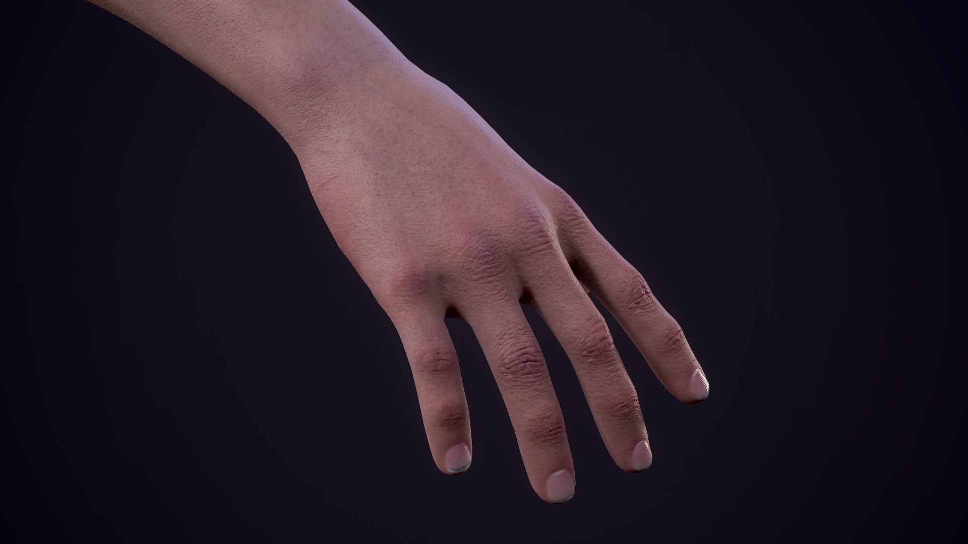 FPS First Person Arms - 01 Low-poly 3D model_19