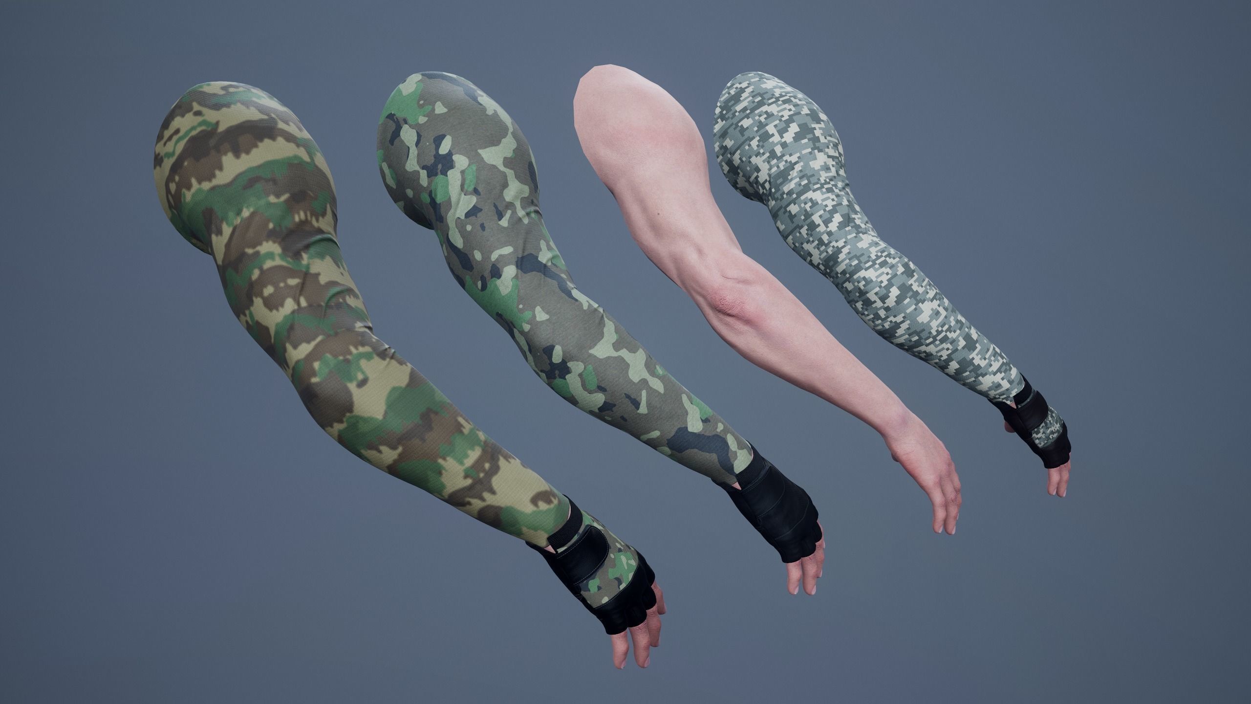 FPS First Person Arms - 01 Low-poly 3D model_2