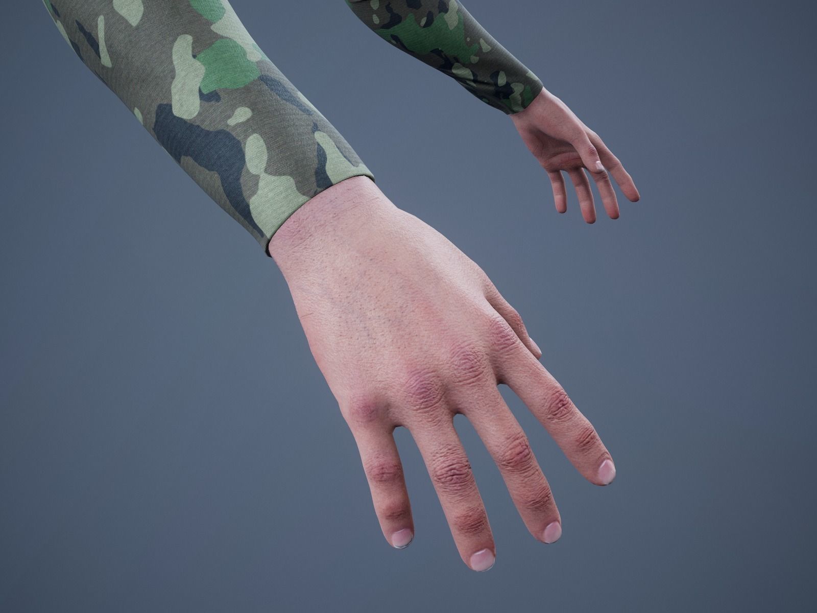 FPS First Person Arms - 01 Low-poly 3D model_10