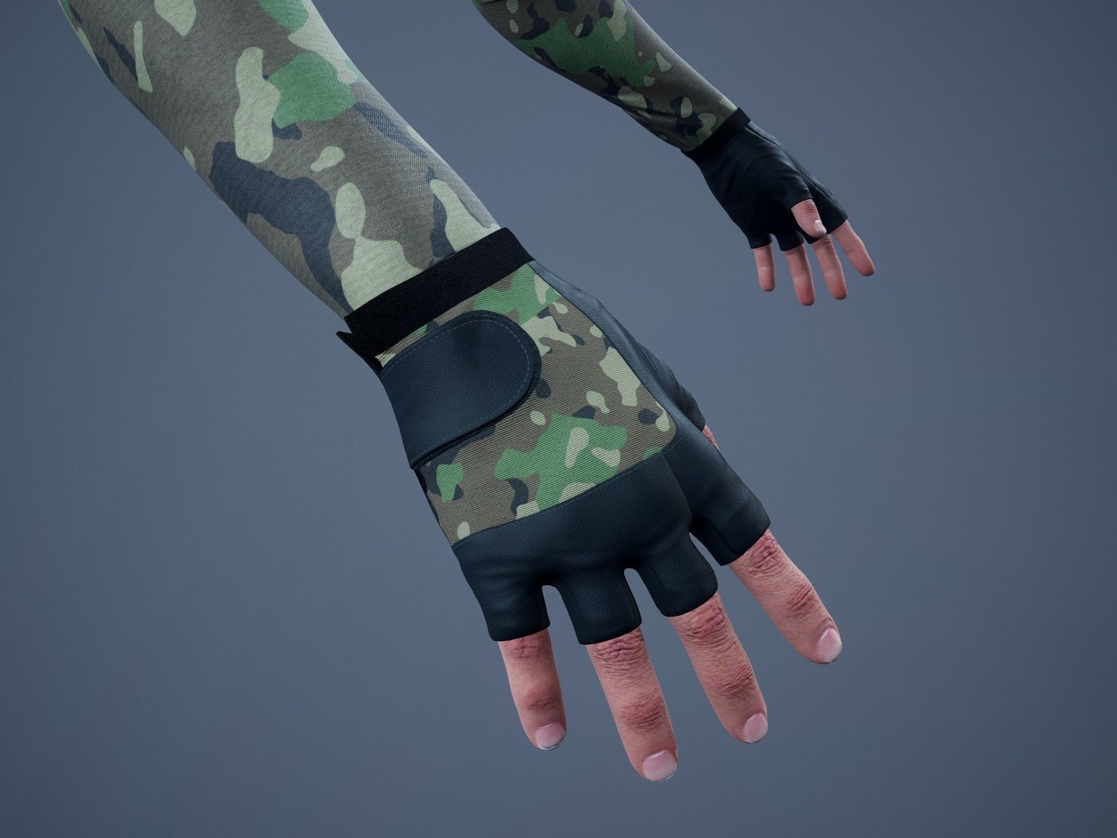 FPS First Person Arms - 01 Low-poly 3D model_8