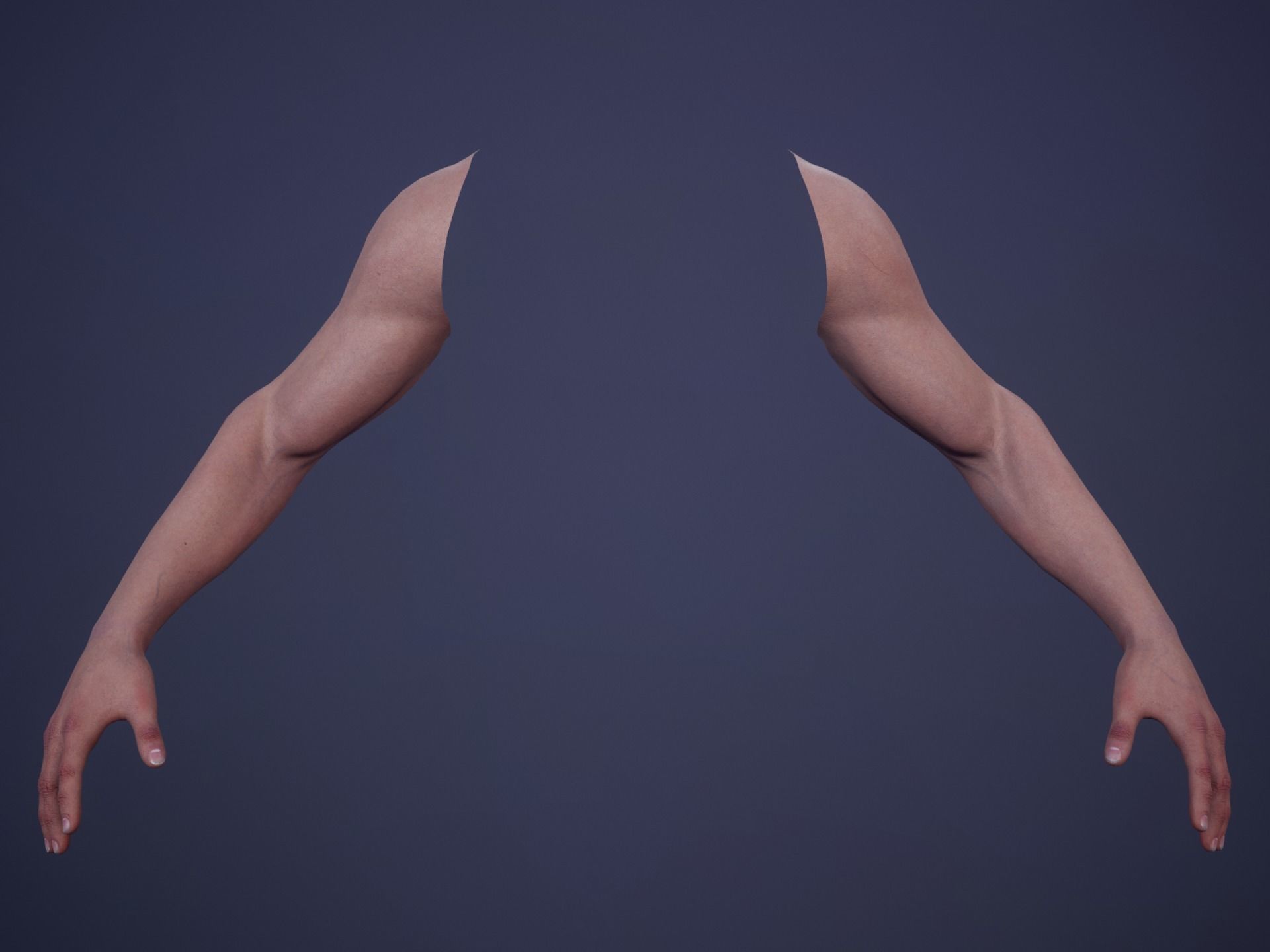 FPS First Person Arms - 01 Low-poly 3D model_9