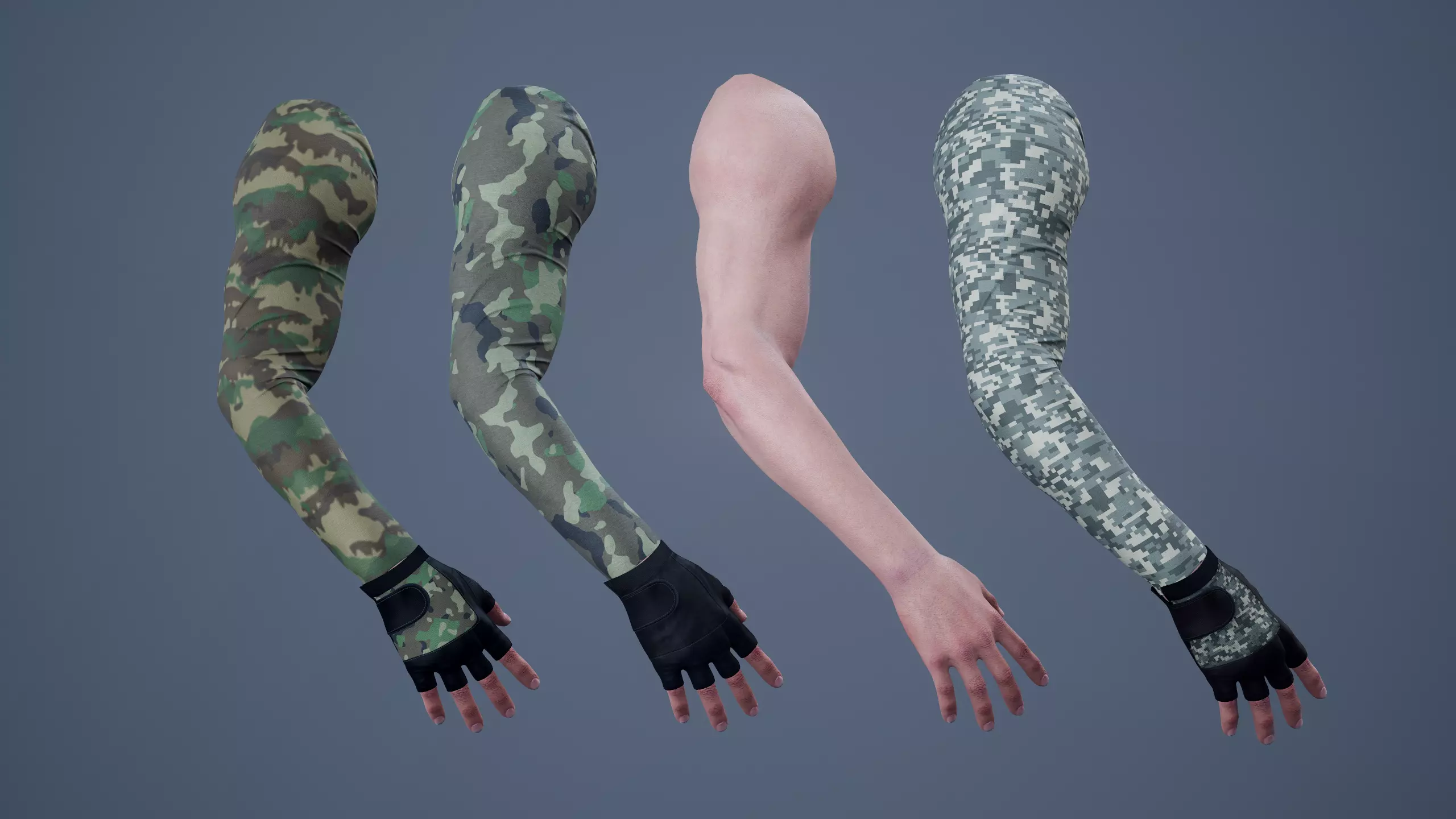 FPS First Person Arms - 01 Low-poly 3D model_0