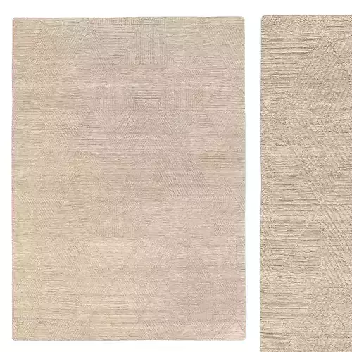 VARUSHA HAND-KNOTTED WOOL and SILK RUG