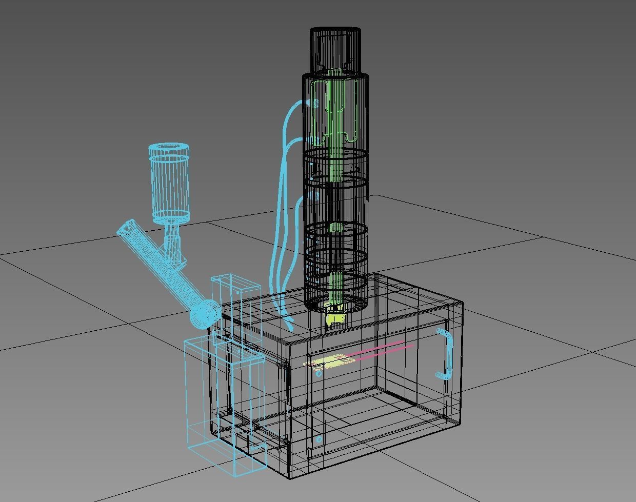 Laboratory Microscope - sem Low-poly 3D model_6