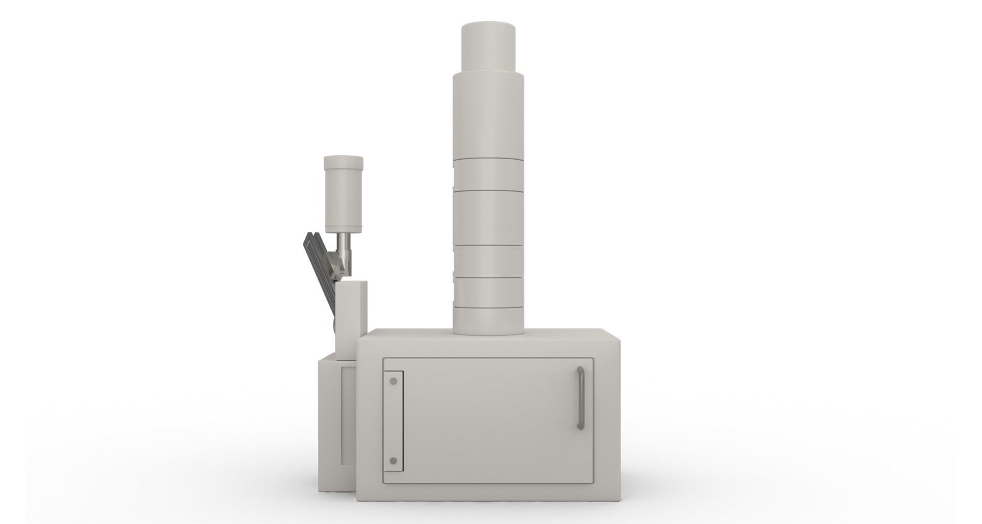 Laboratory Microscope - sem Low-poly 3D model_2