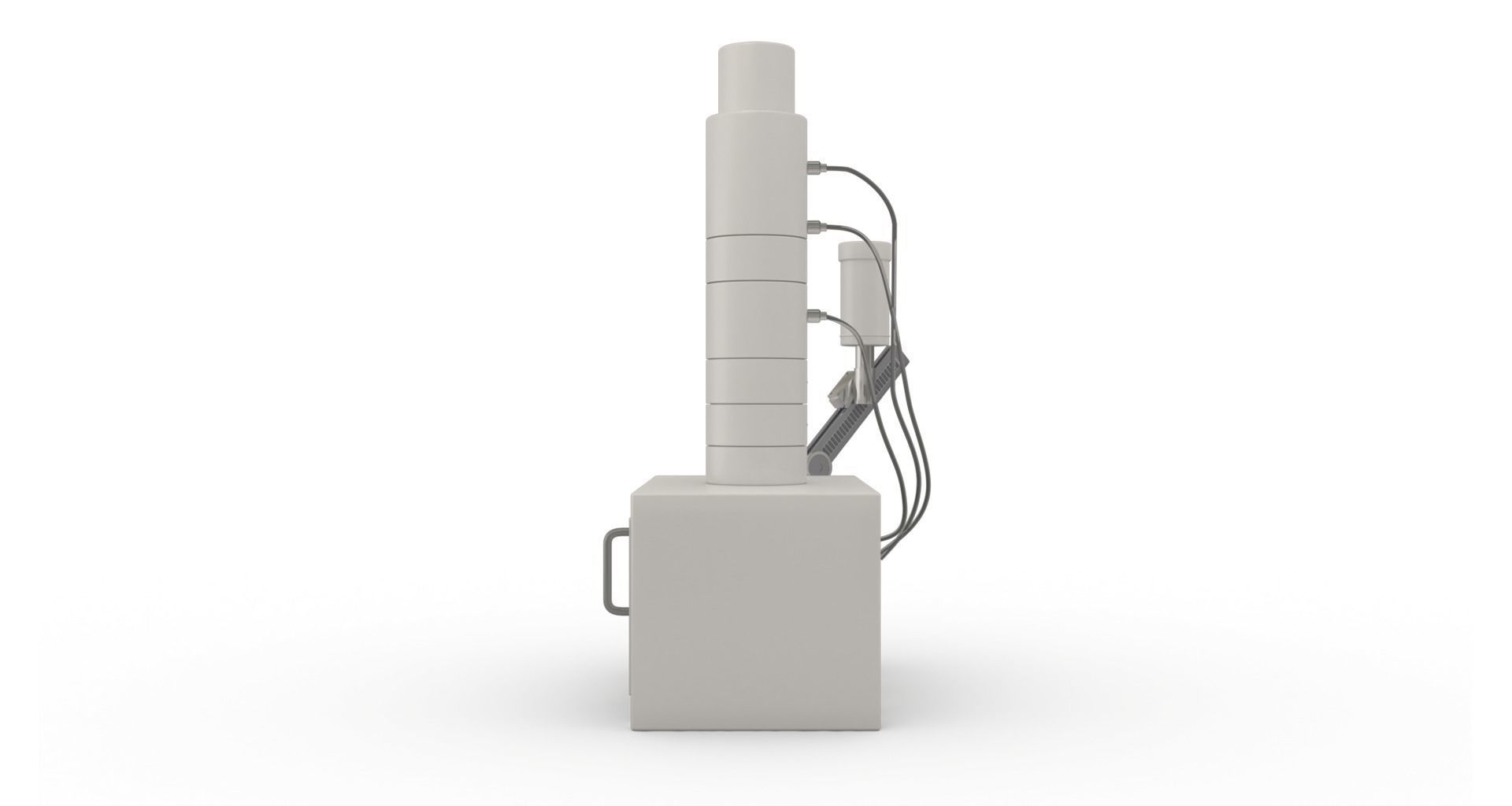Laboratory Microscope - sem Low-poly 3D model_5