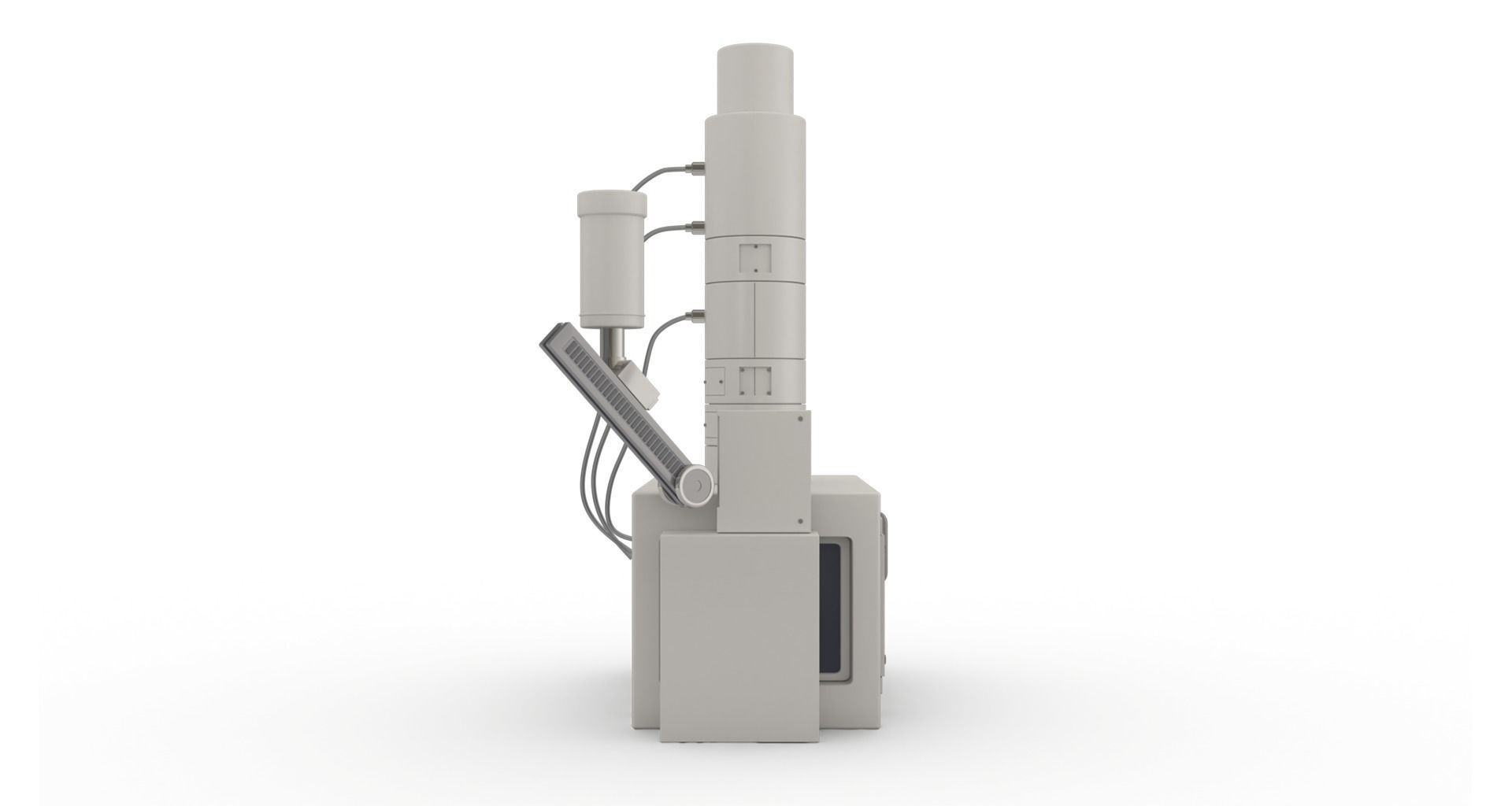 Laboratory Microscope - sem Low-poly 3D model_4