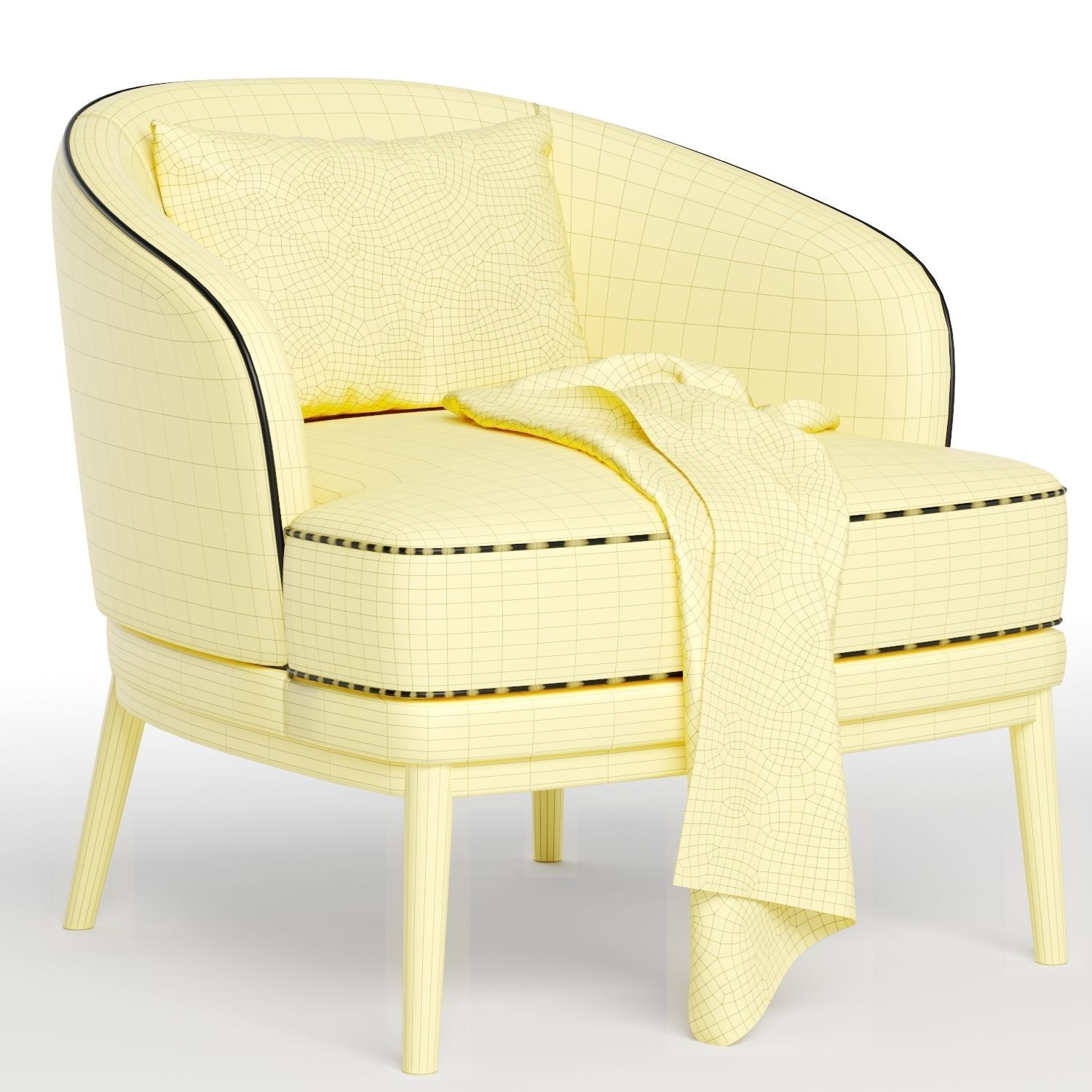 Ruth armchair by domkapa 3D model_6
