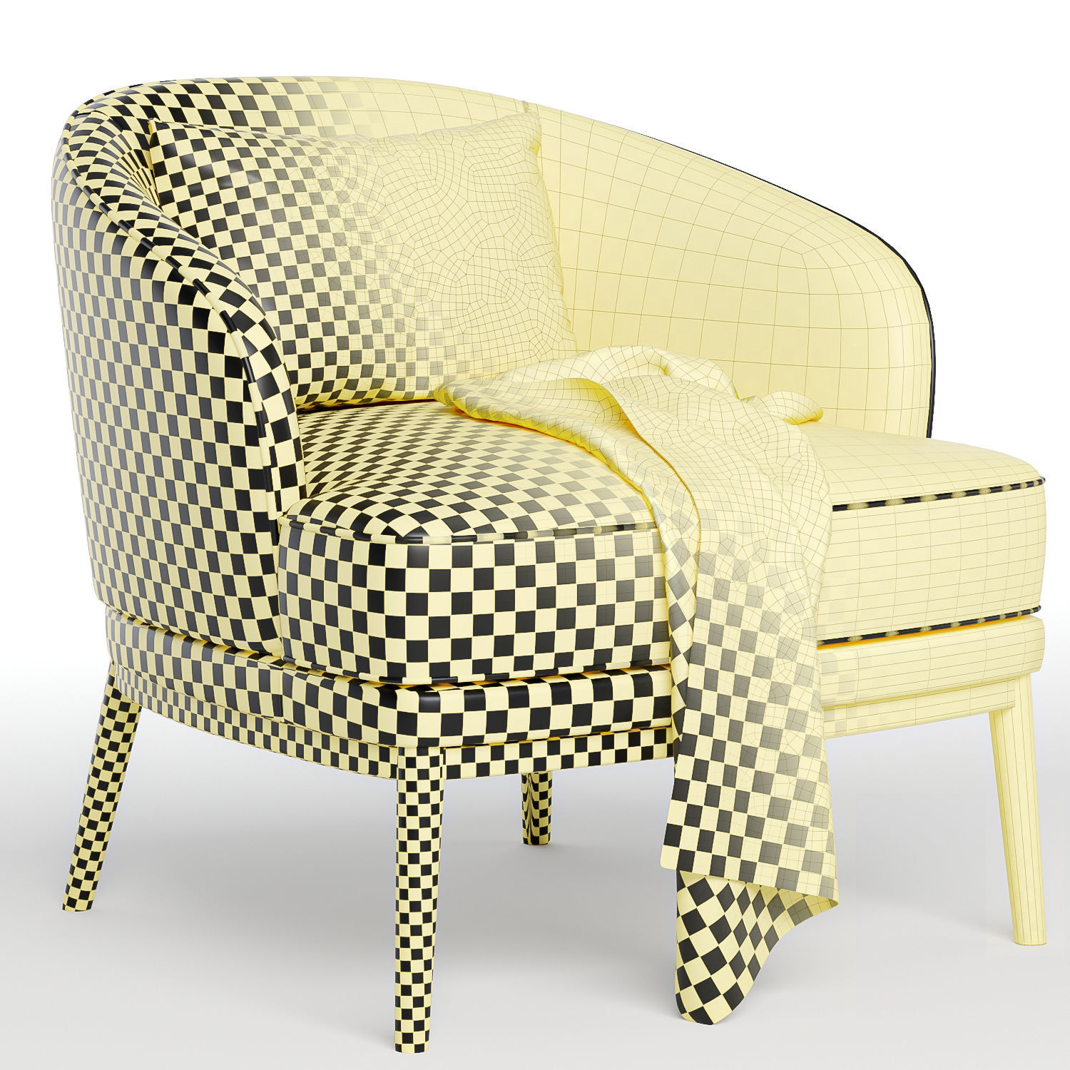 Ruth armchair by domkapa 3D model_5