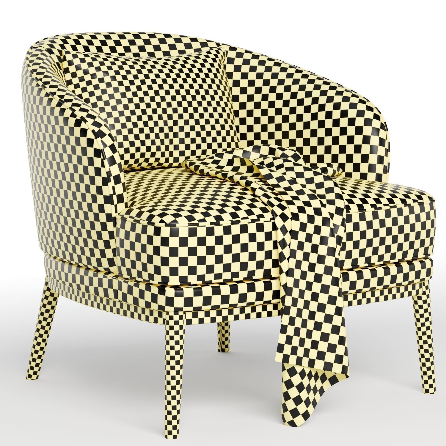 Ruth armchair by domkapa 3D model_7