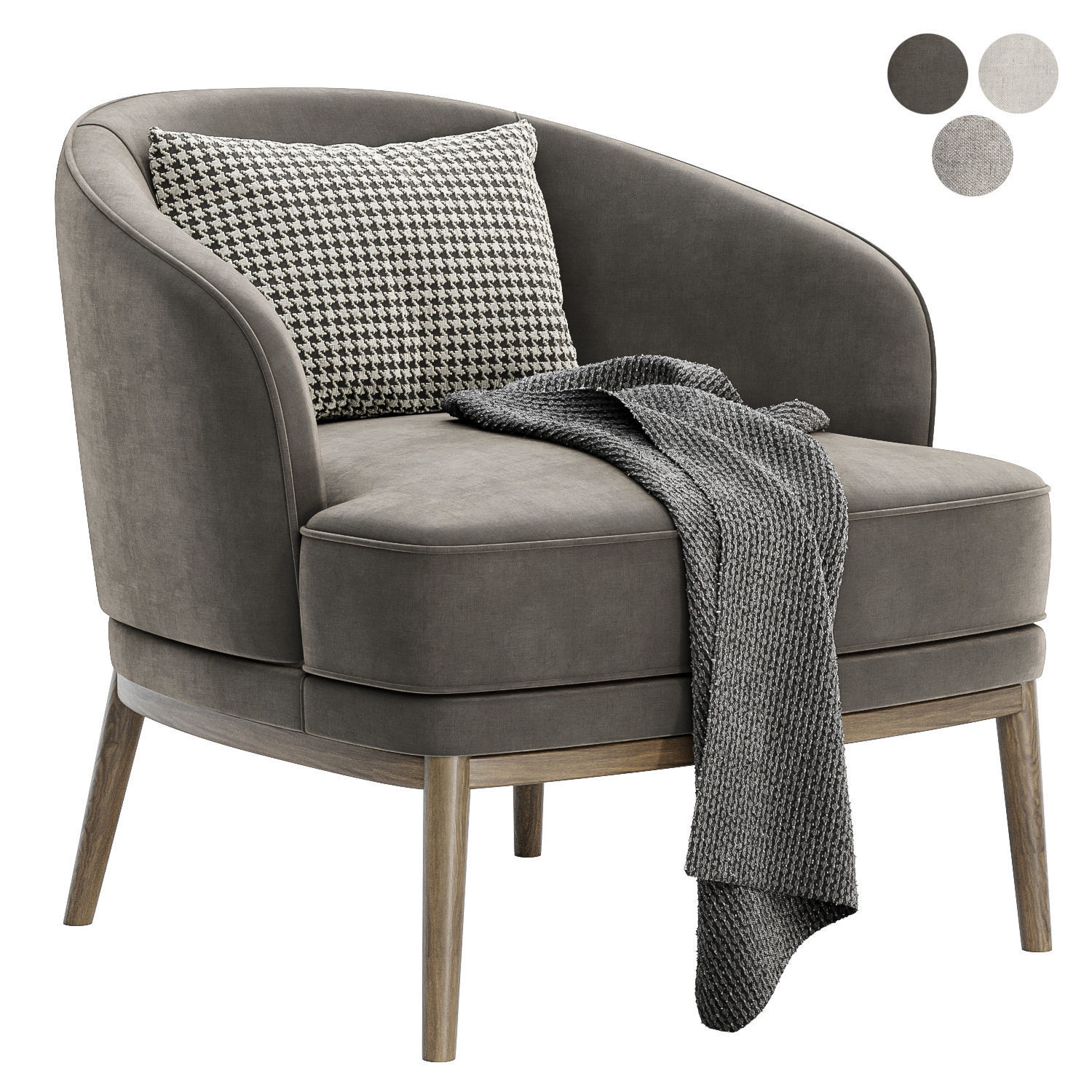 Ruth armchair by domkapa 3D model_1
