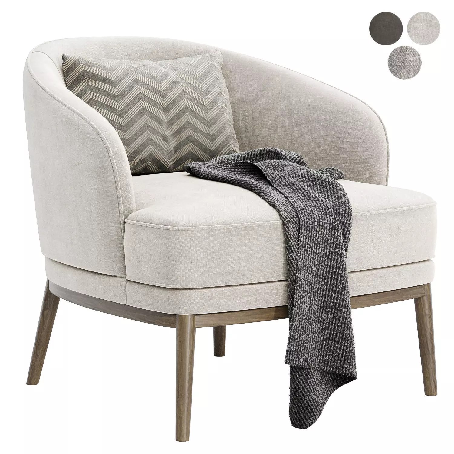 Ruth armchair by domkapa 3D model_0