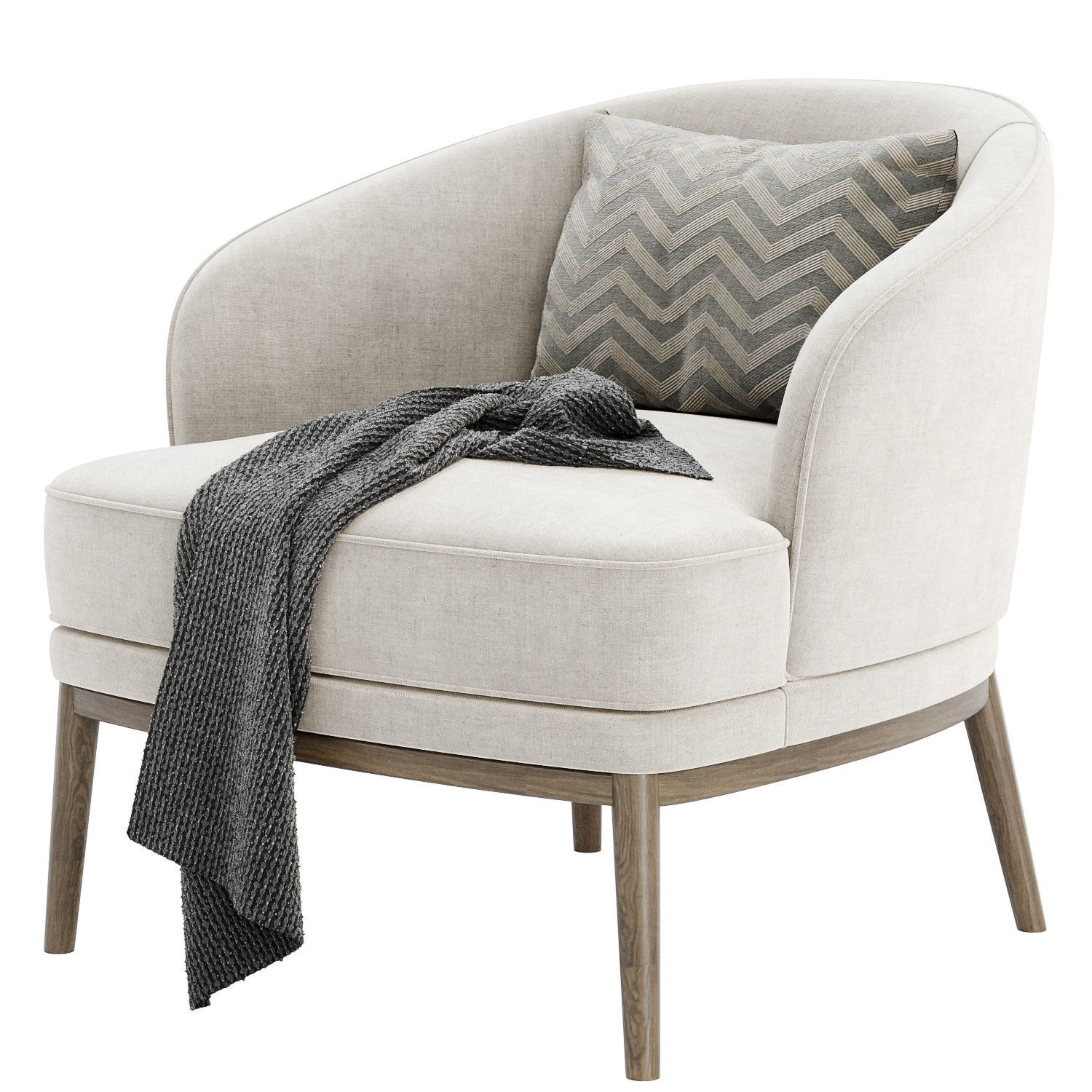 Ruth armchair by domkapa 3D model_3