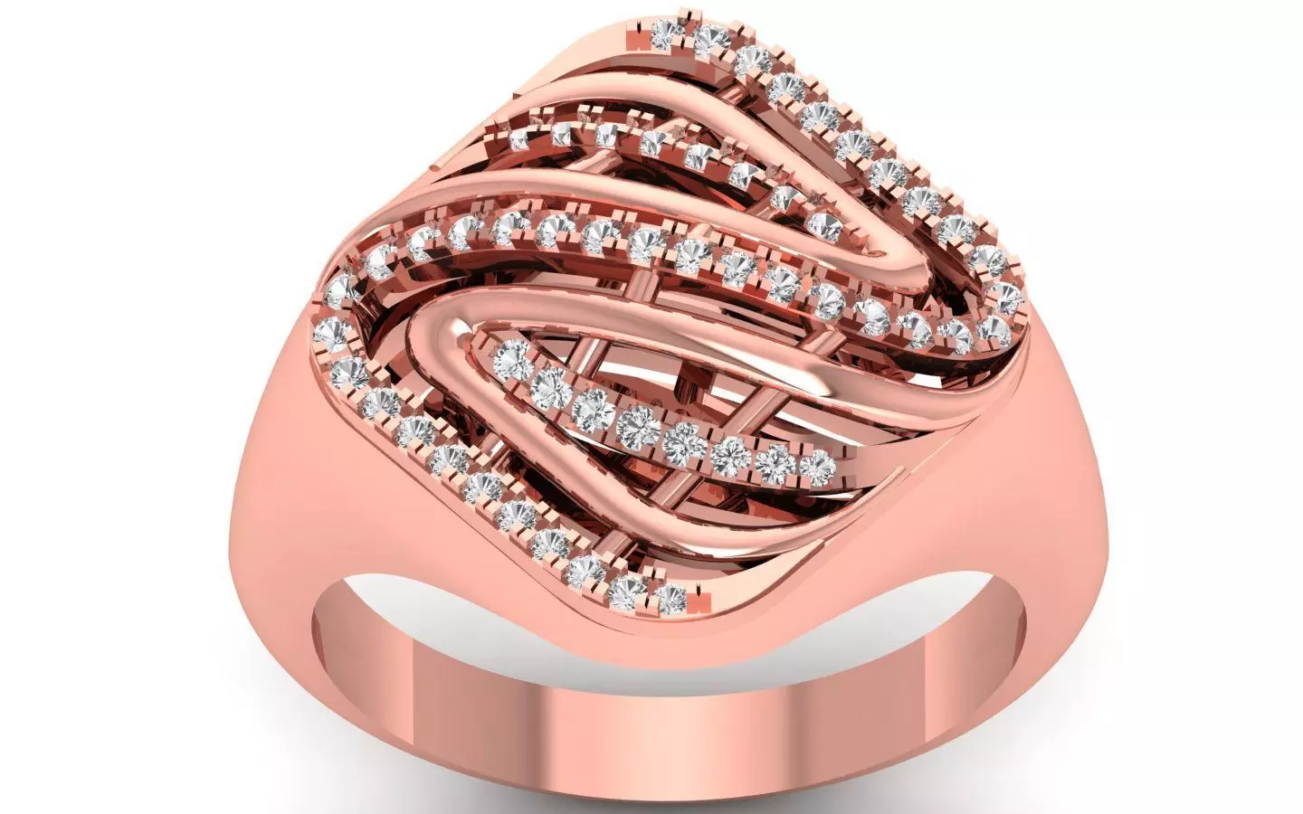  Engagement Wedding Solitaire  Ring 3D print model_0