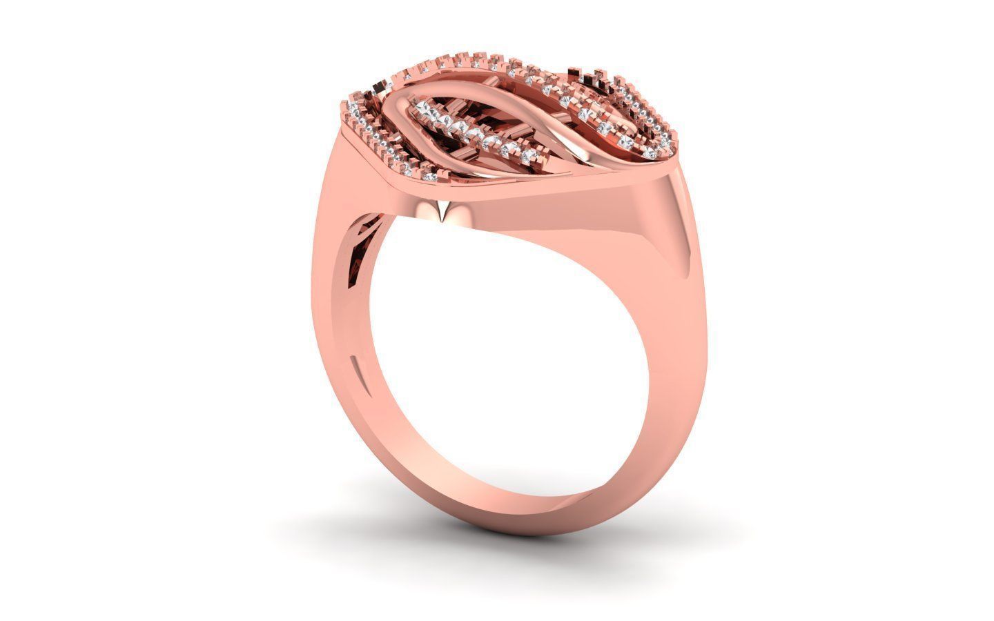  Engagement Wedding Solitaire  Ring 3D print model_1