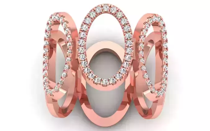  Engagement Wedding Solitaire  Ring 3D print model