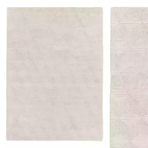 KAVNI HAND-KNOTTED WOOL and SILK RUG