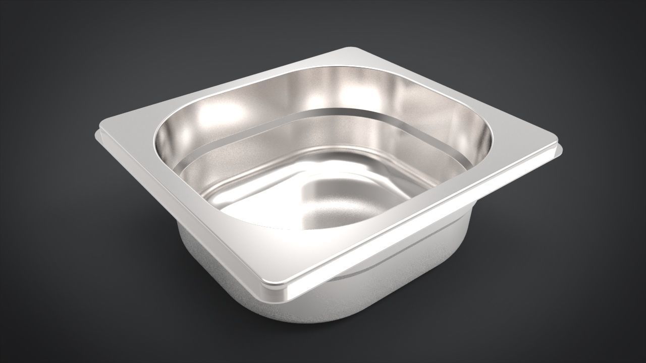 Gastronorm container Set 3D model_1
