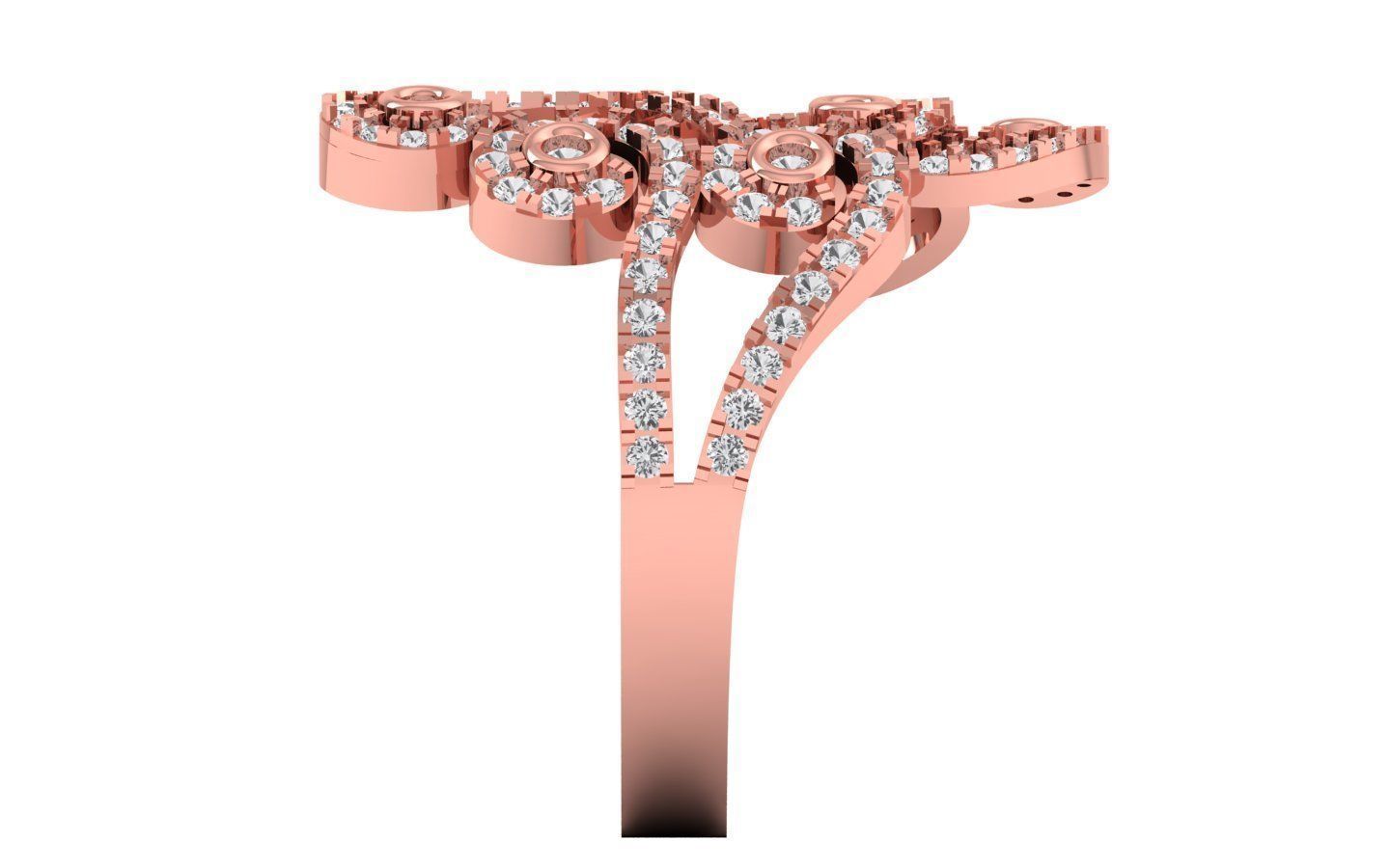  Engagement Wedding Solitaire  Ring 3D print model_2