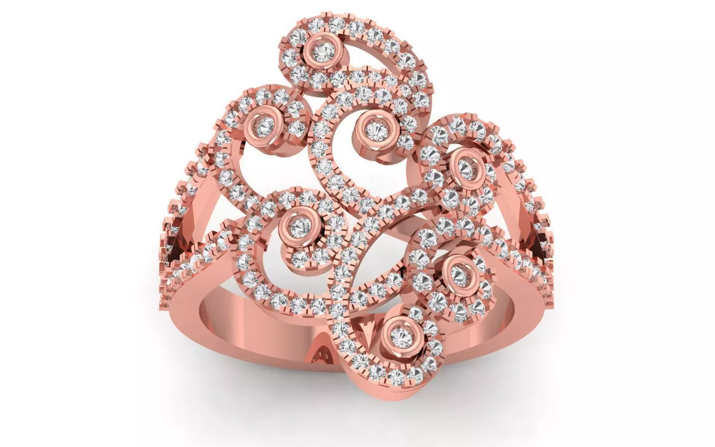  Engagement Wedding Solitaire  Ring 3D print model_0