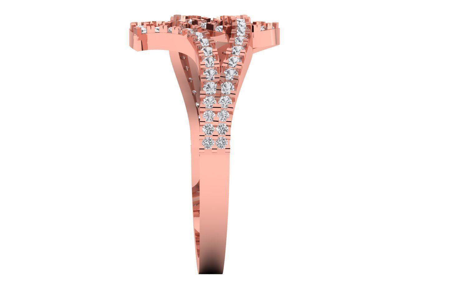  Engagement Wedding Solitaire  Ring 3D print model_2